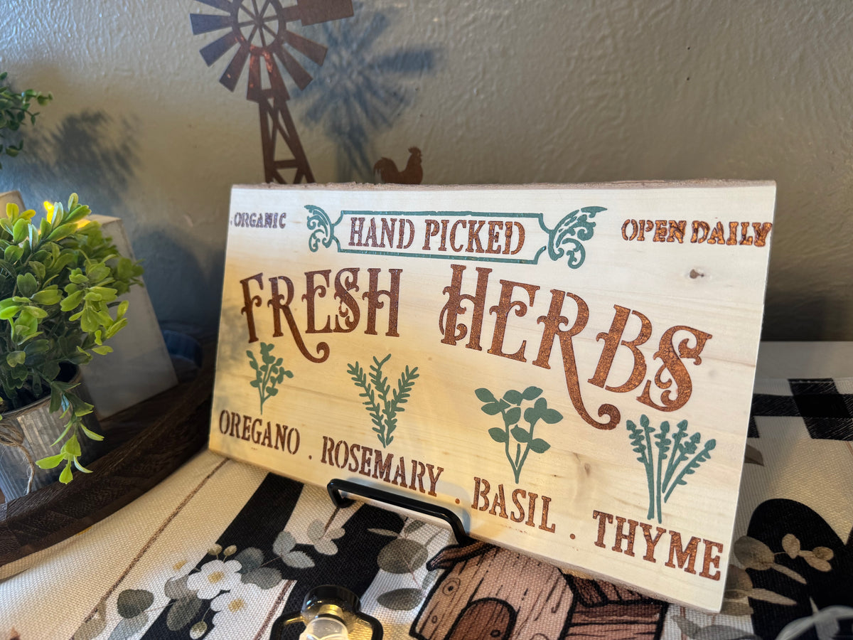 Hand Painted Wooden Sign