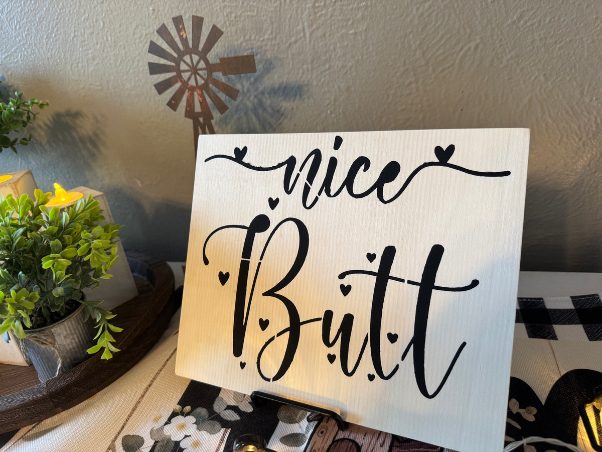 Hand Painted Wooden Sign