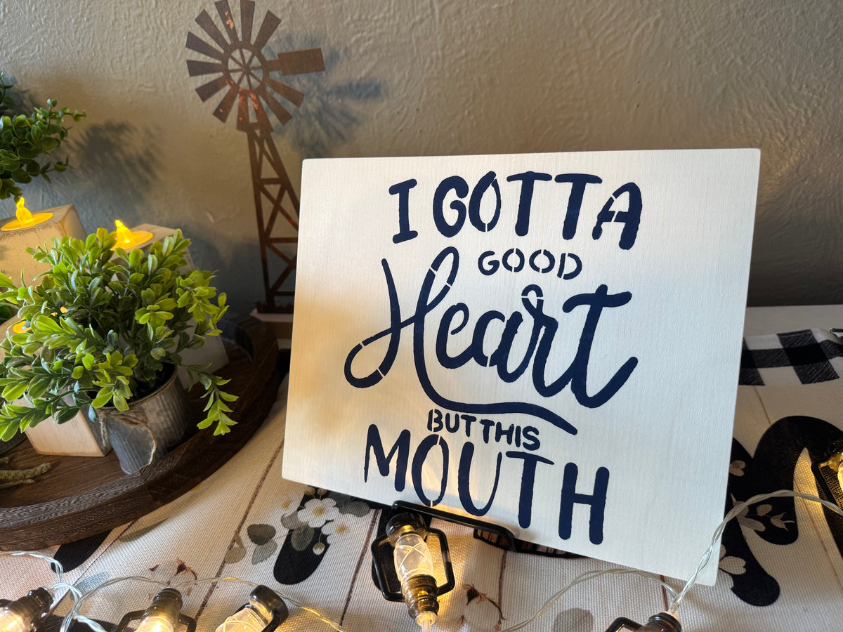 Hand Painted Wooden Sign