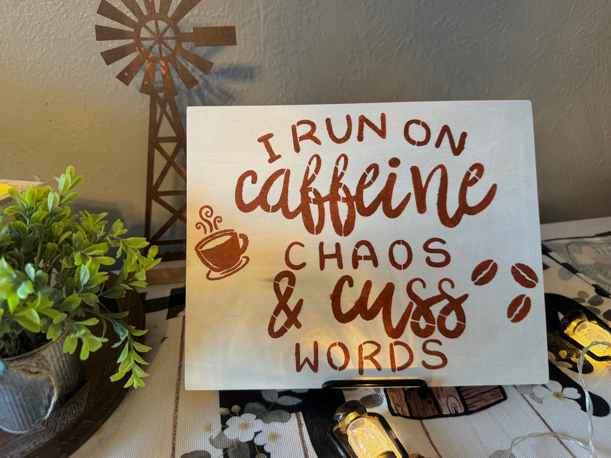 Hand Painted Wooden Sign