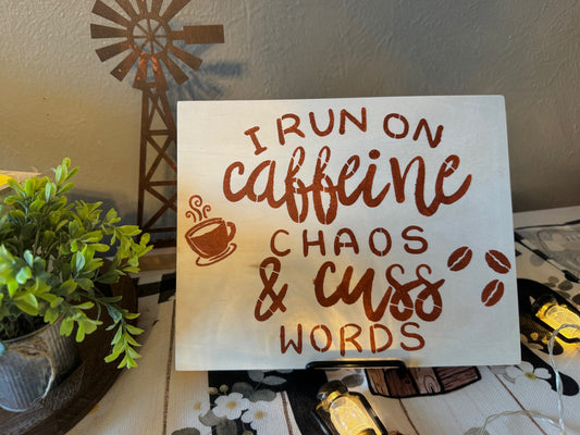 Hand Painted Wooden Sign