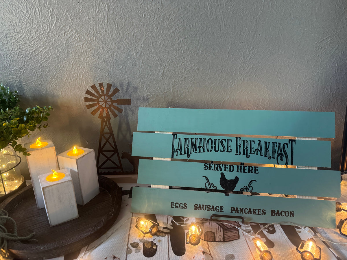 Hand Painted Wooden Sign
