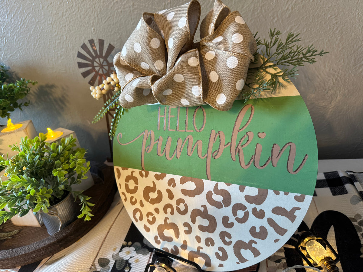 Round Wooden Sign