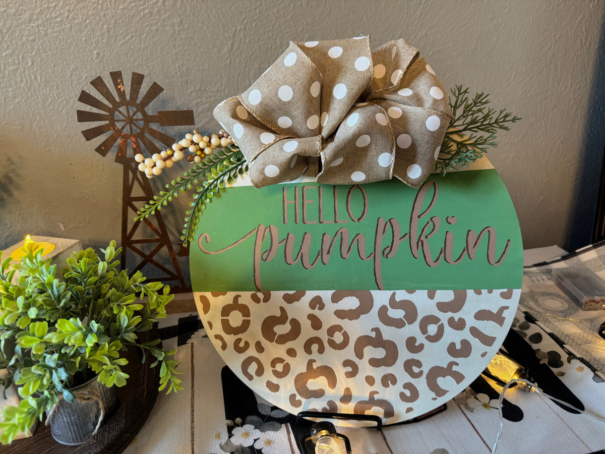 Round Wooden Sign