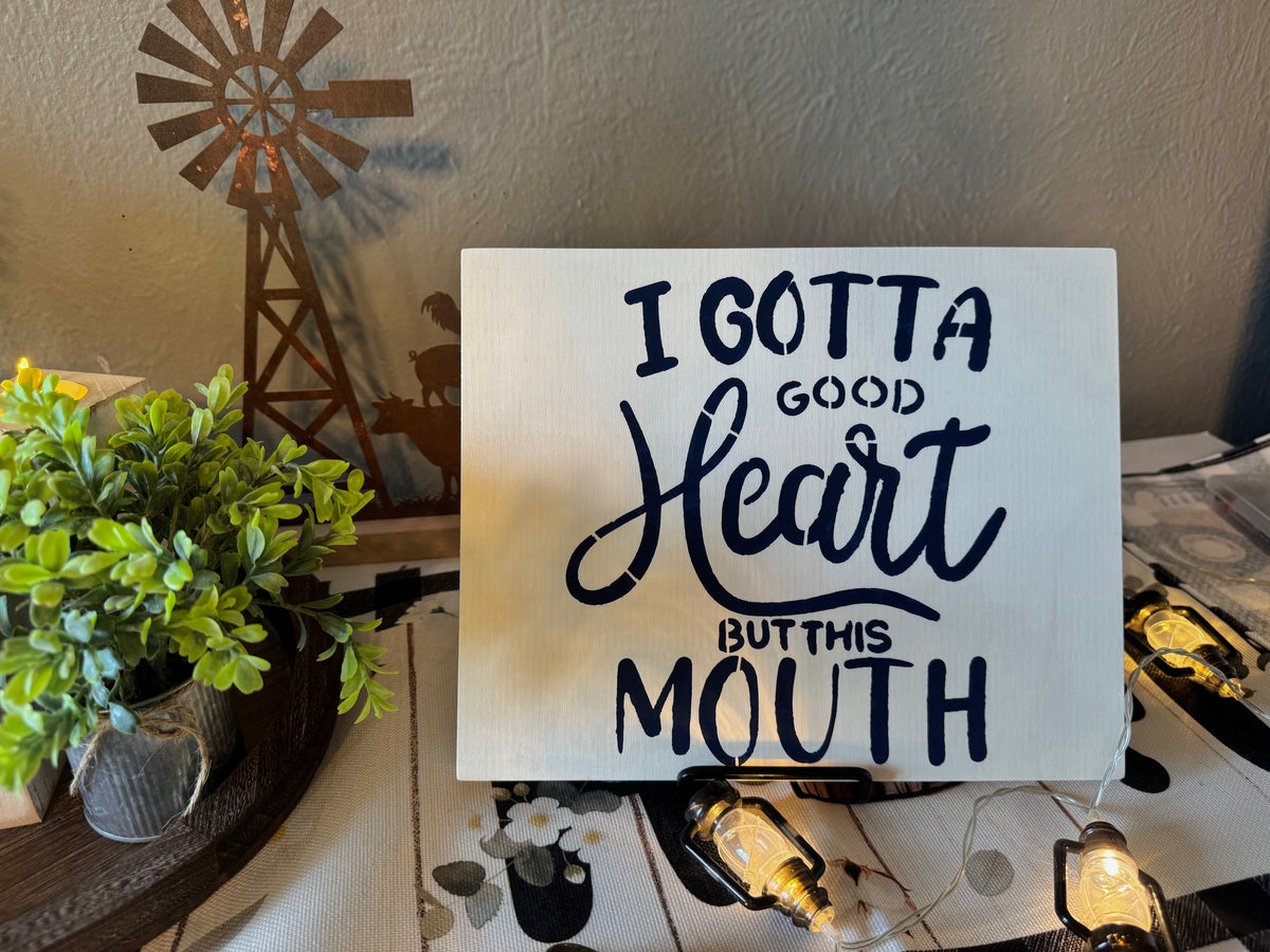 Hand Painted Wooden Sign