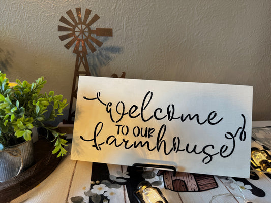 Hand Painted Wooden Sign