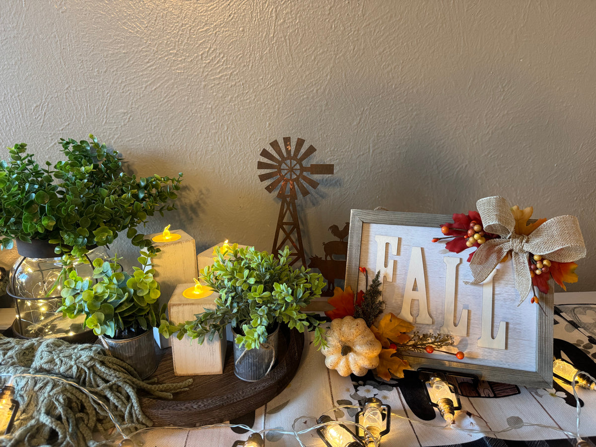 Wooden Fall Sign