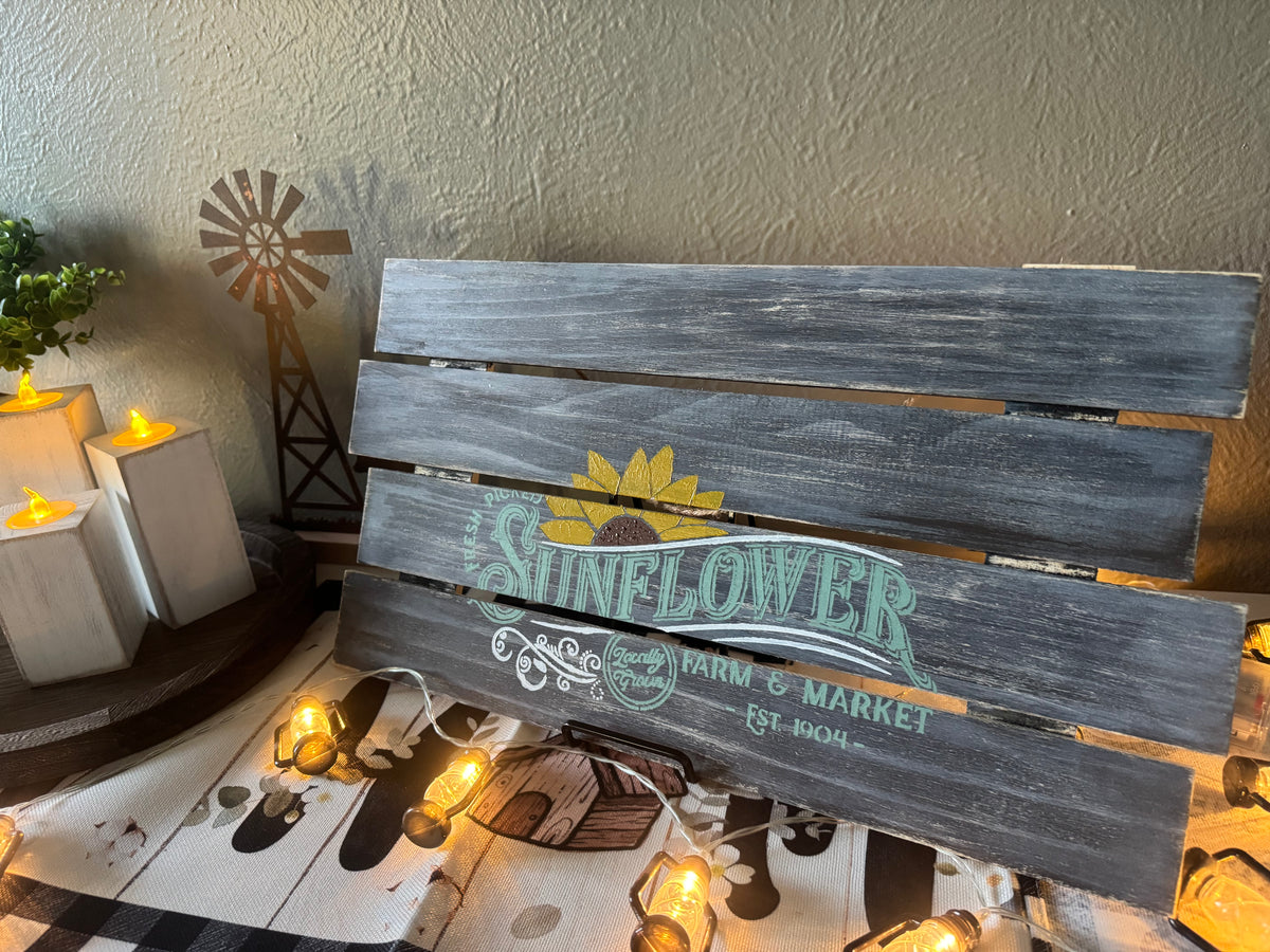 Hand Painted Wooden Sign
