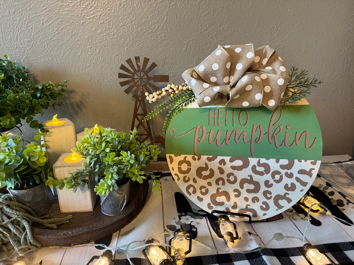 Round Wooden Sign