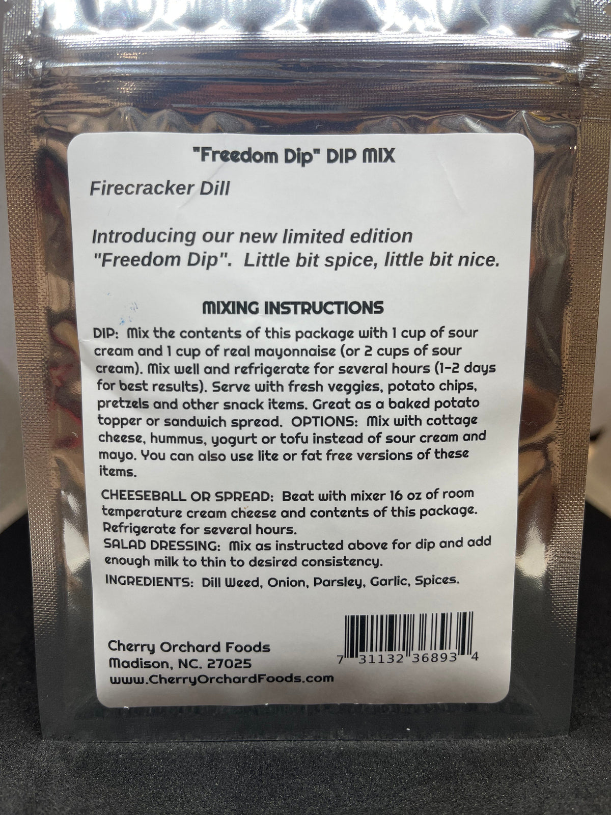 Firecracker Dill Dip Mix Limited time only